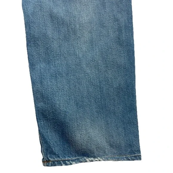 Madewell Perfect Vintage Jeans Womens 32 High‎ Rise Distressed Straight Denim - Picture 10 of 13